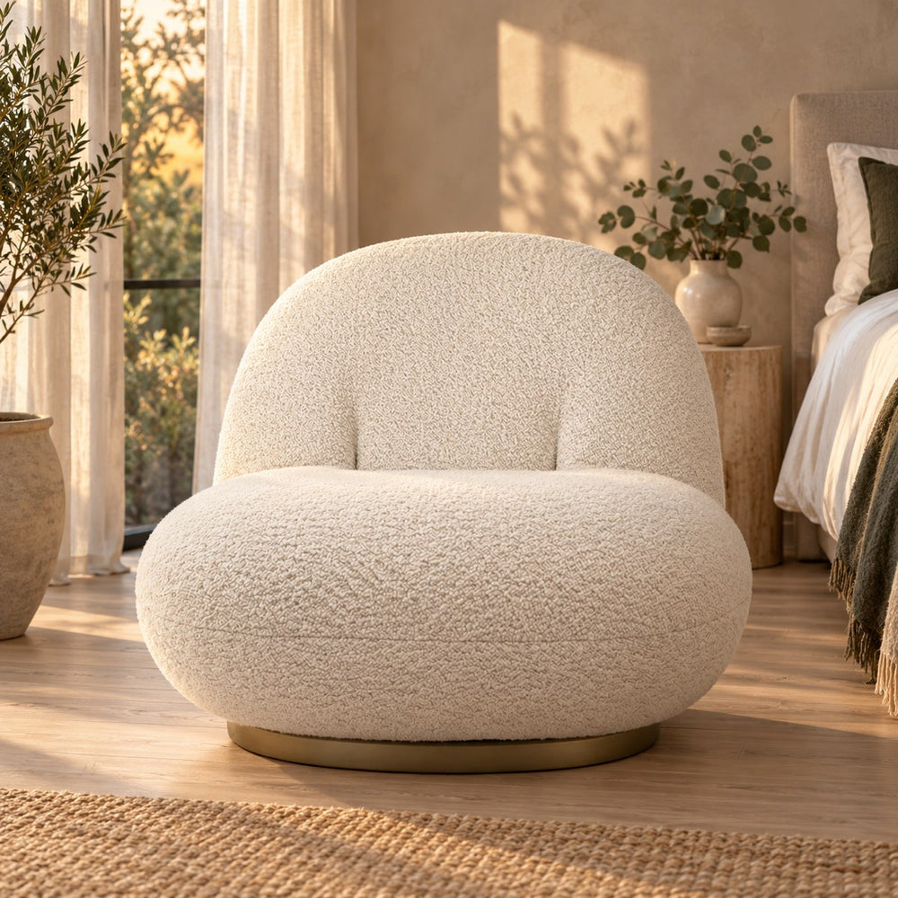 Close-up of the Huxberry Allen Accent Chair