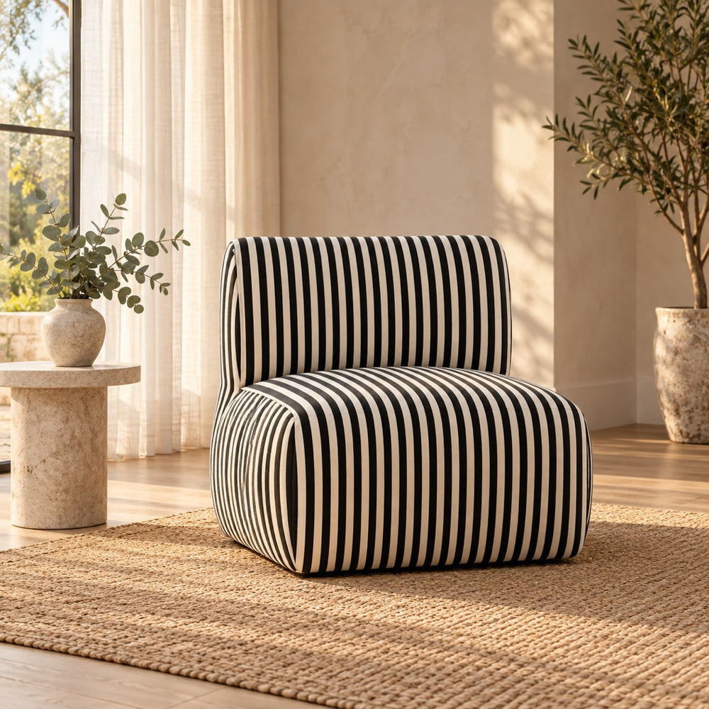 Huxberry Savannah Accent Chair in a warm, light living room