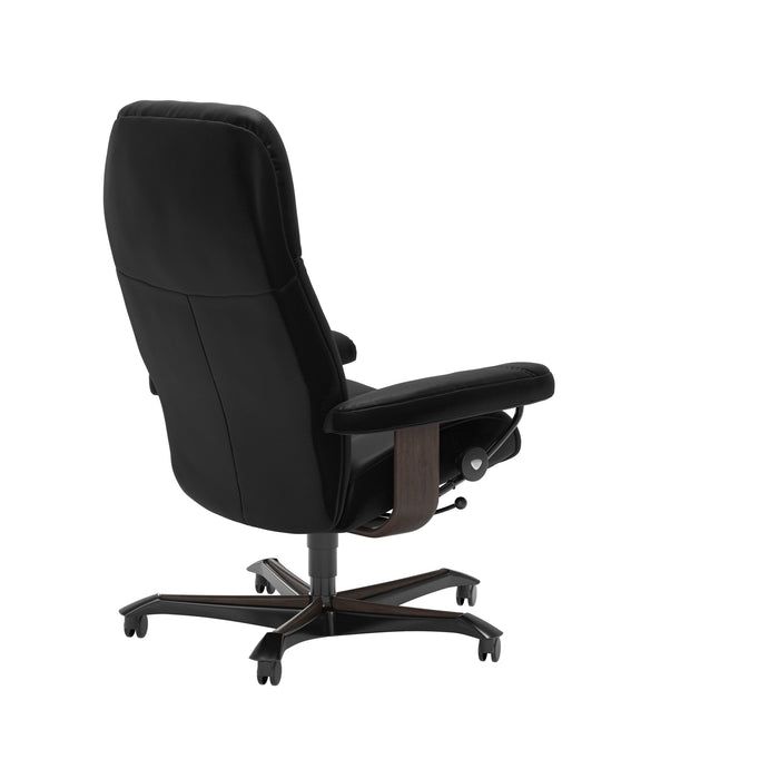 Stressless Consul Office Chair Black Wenge