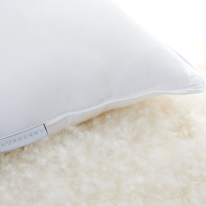 Huxberry Luxury Goose Down Feather Pillow