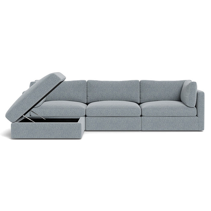 Huxberry Haven Modular 3-seater Sofa with Storage Ottoman