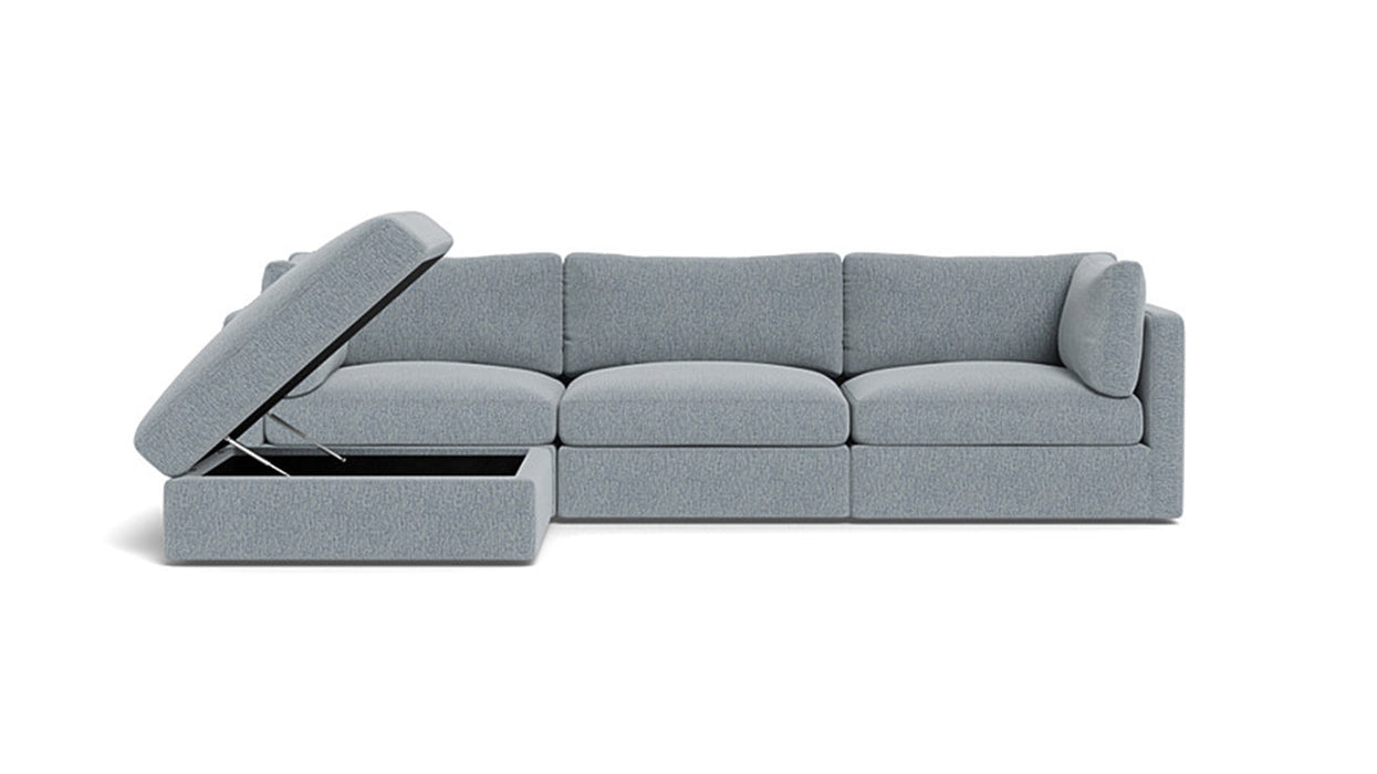 Huxberry Haven Modular 3-seater Sofa with Storage Ottoman