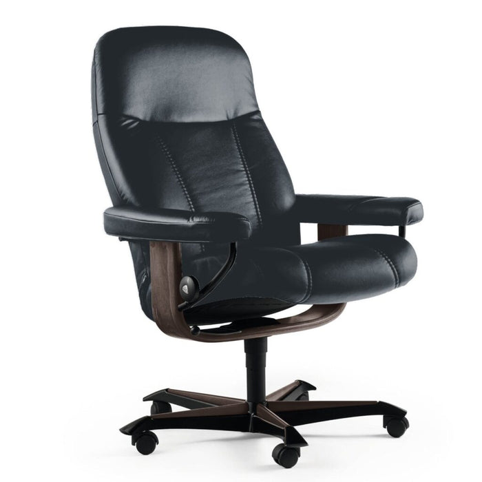 Stressless Consul Office Chair Black Wenge