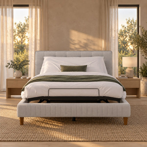 Huxberry Adjustable Deluxe Bed seen from the front