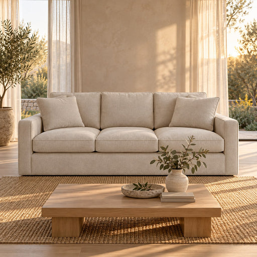 Huxberry Calvin 3 seater Sofa seen from the front