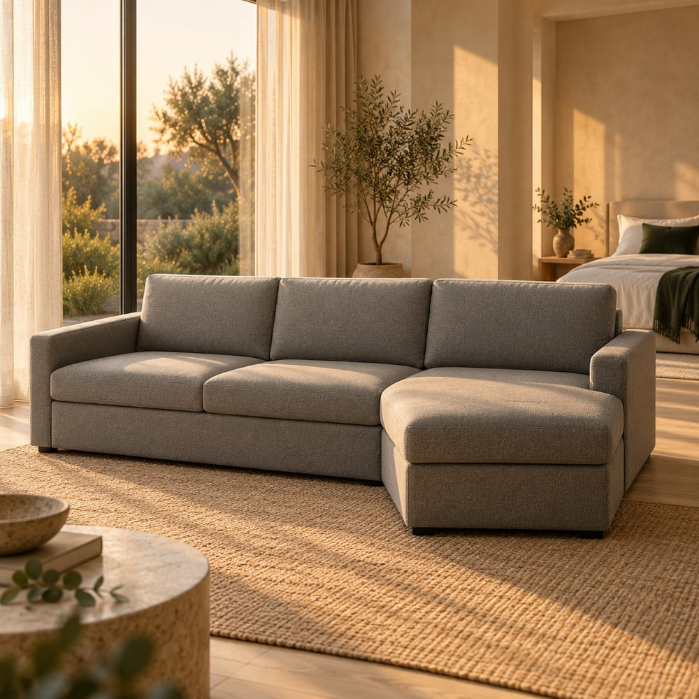 Close-up of the Huxberry Storage Sofabed