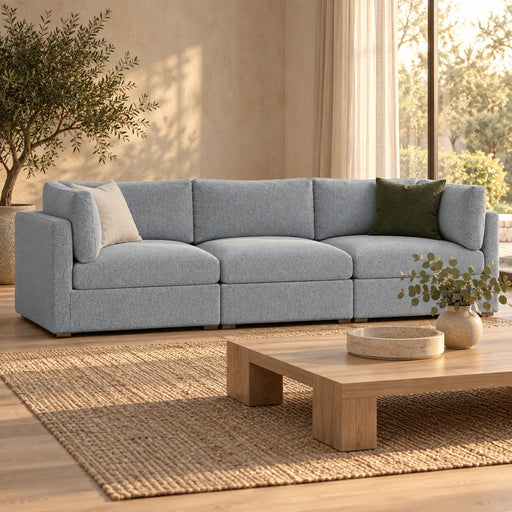Huxberry Haven Modular Sofa in a warm, light living room