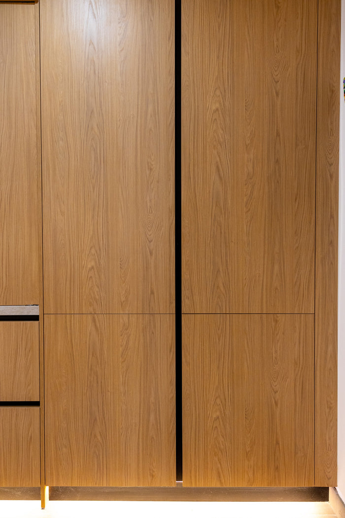 Huxberry bespoke oak kitchen with zellige island, Abu Dhabi