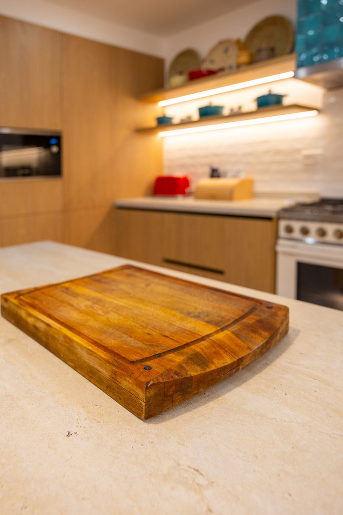 Huxberry bespoke oak kitchen with zellige island, Abu Dhabi