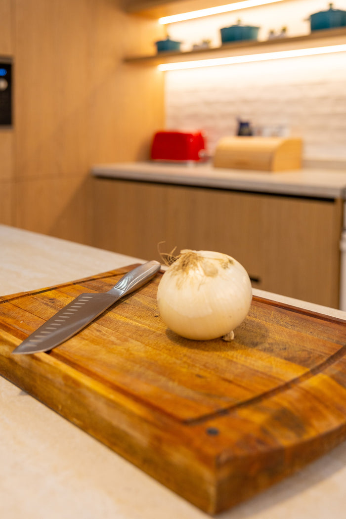 Huxberry bespoke oak kitchen with zellige island, Abu Dhabi