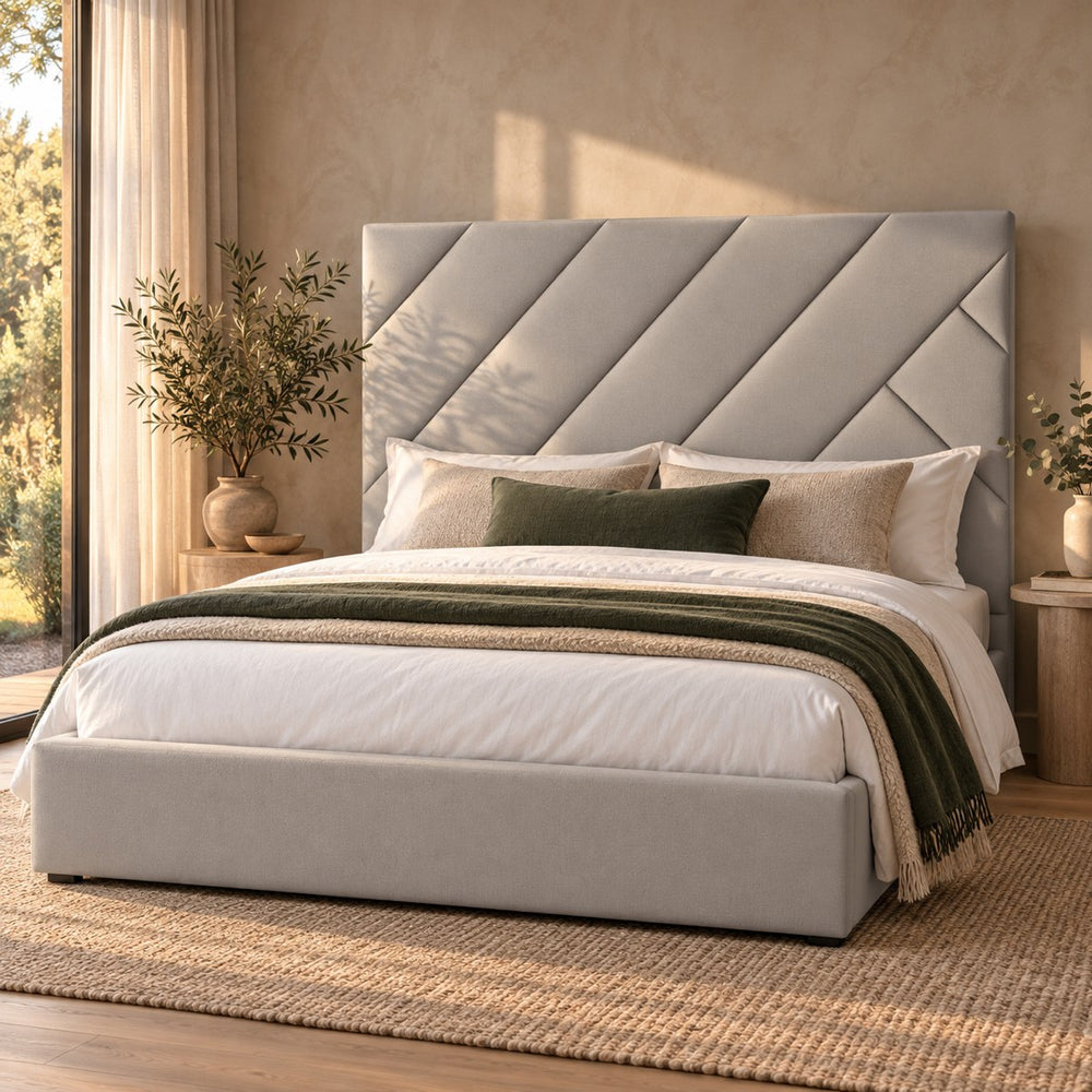 Close-up of the Huxberry Seville Bed headboard