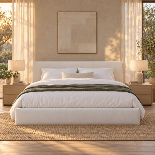 Huxberry Hydraulic Storage Bed seen from the front