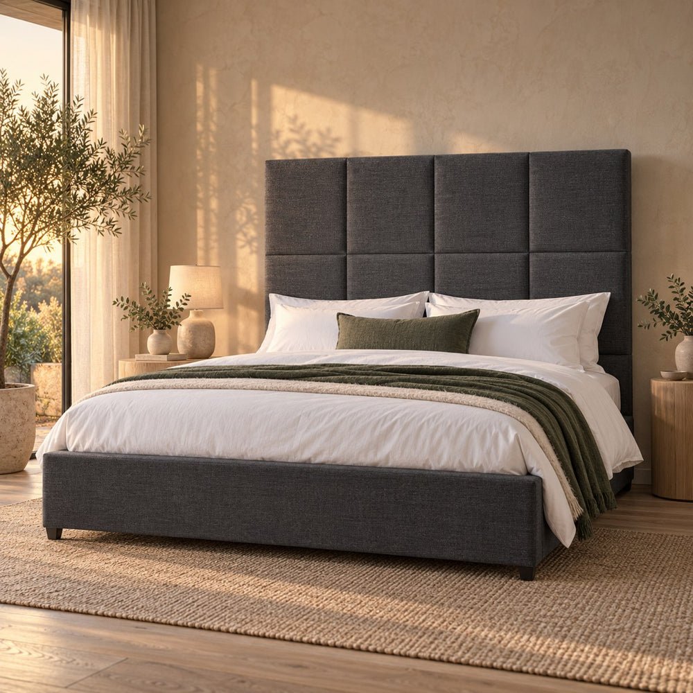 Close-up of the Huxberry York Bed headboard