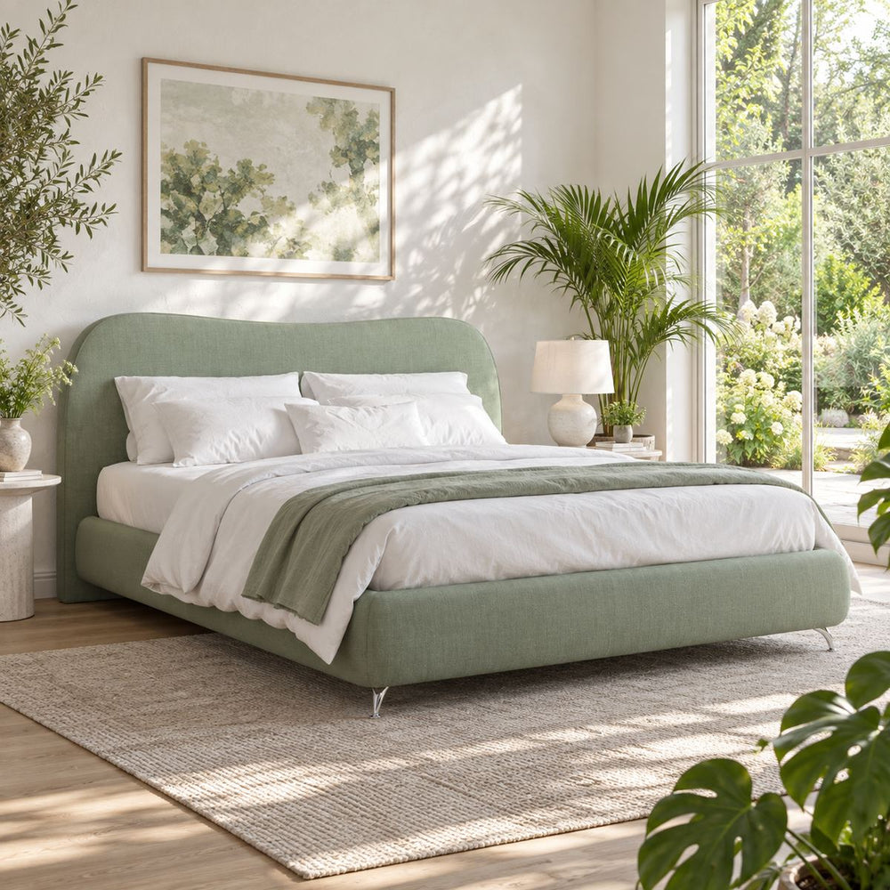 Chelsea Bed in a bright, plant-filled bedroom